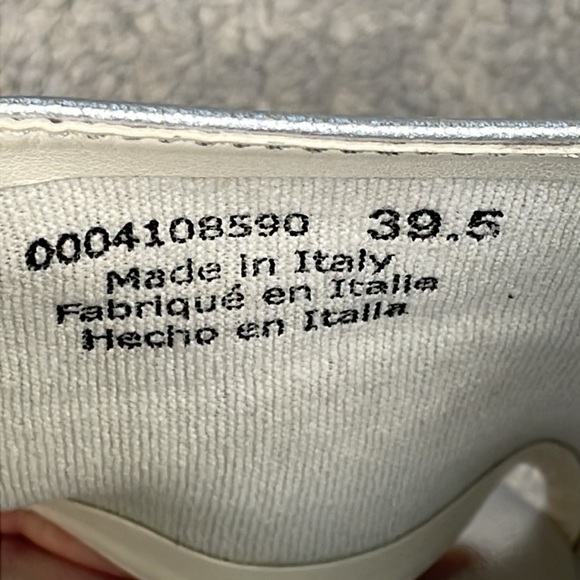 NIB Free People Zoe Platform Metallic Silver Chunky Slide Sandals Sz 39.5 - Picture 14 of 16